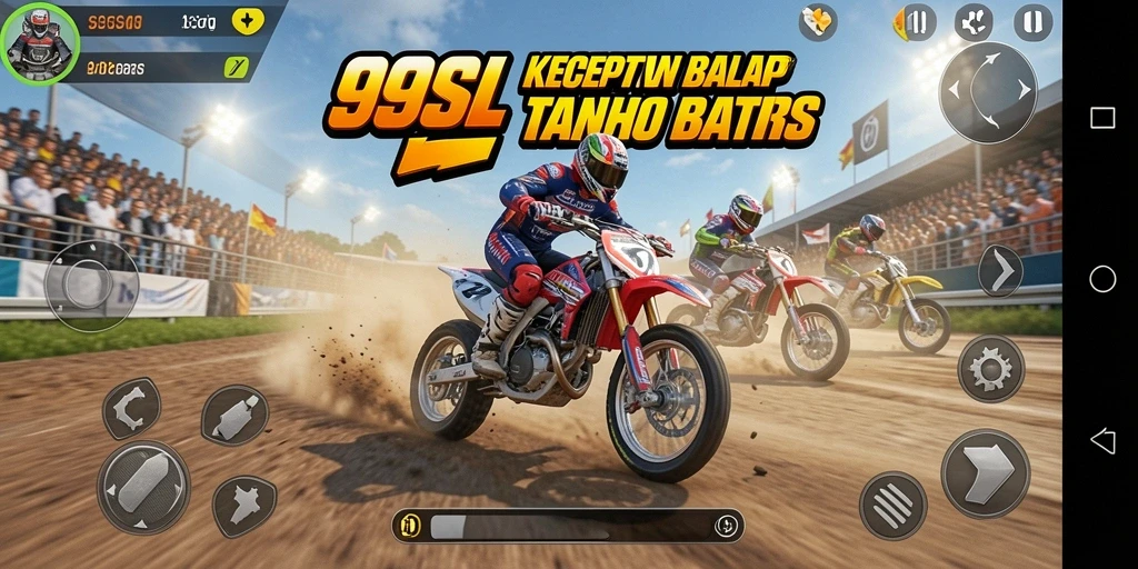 Tampilan menegangkan dari balapan di 99SL dengan mobil cepat.