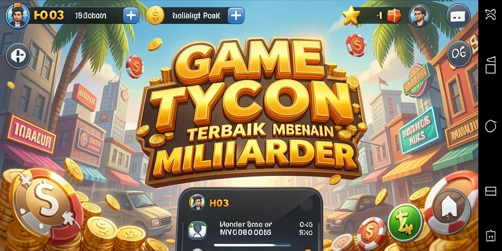 Screenshot H03 menampilkan pengalaman bermain game Tycoon yang seru.