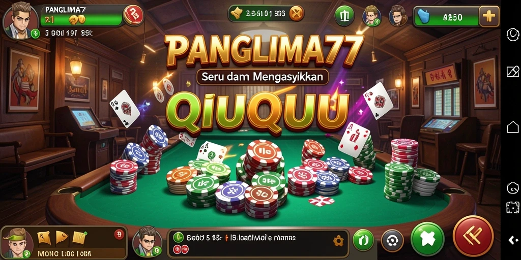 Tampilan gameplay QiuQiu yang seru dan interaktif.